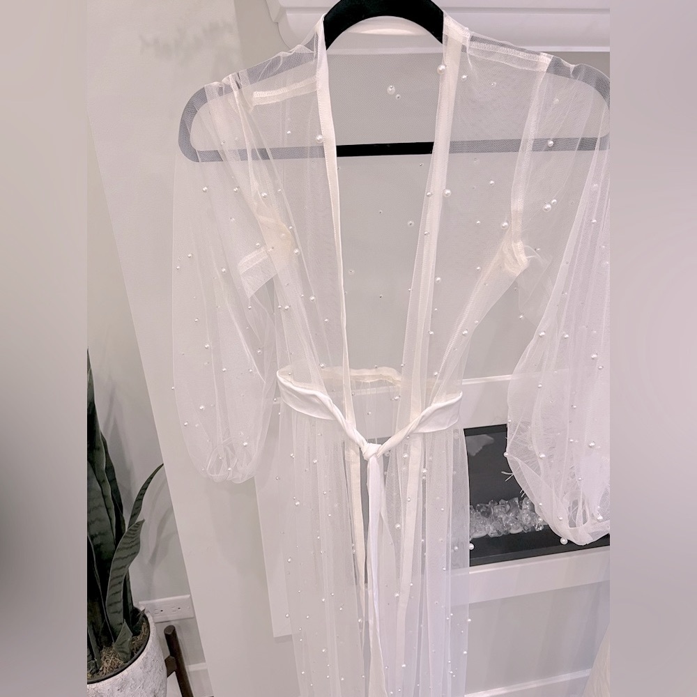 Limited Edition Etsy Pearl Beaded Robe OSFM